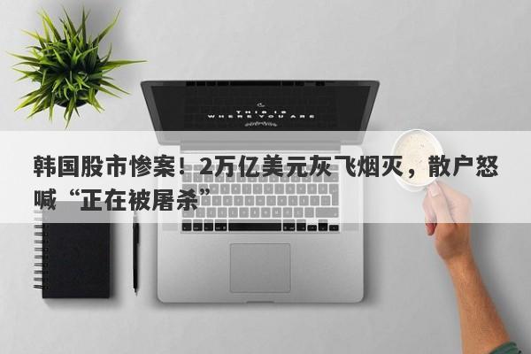 韩国股市惨案！2万亿美元灰飞烟灭，散户怒喊“正在被屠杀”