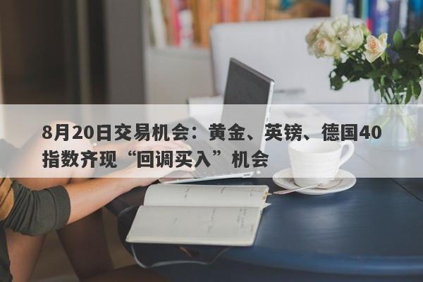 8月20日交易机会：黄金、英镑、德国40指数齐现“回调买入”机会